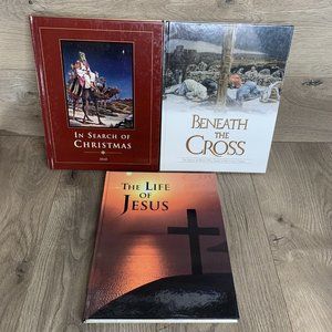 Ideals/Guideposts Lot of 3 Beneath The Cross Life Of Jesus Search of Christmas